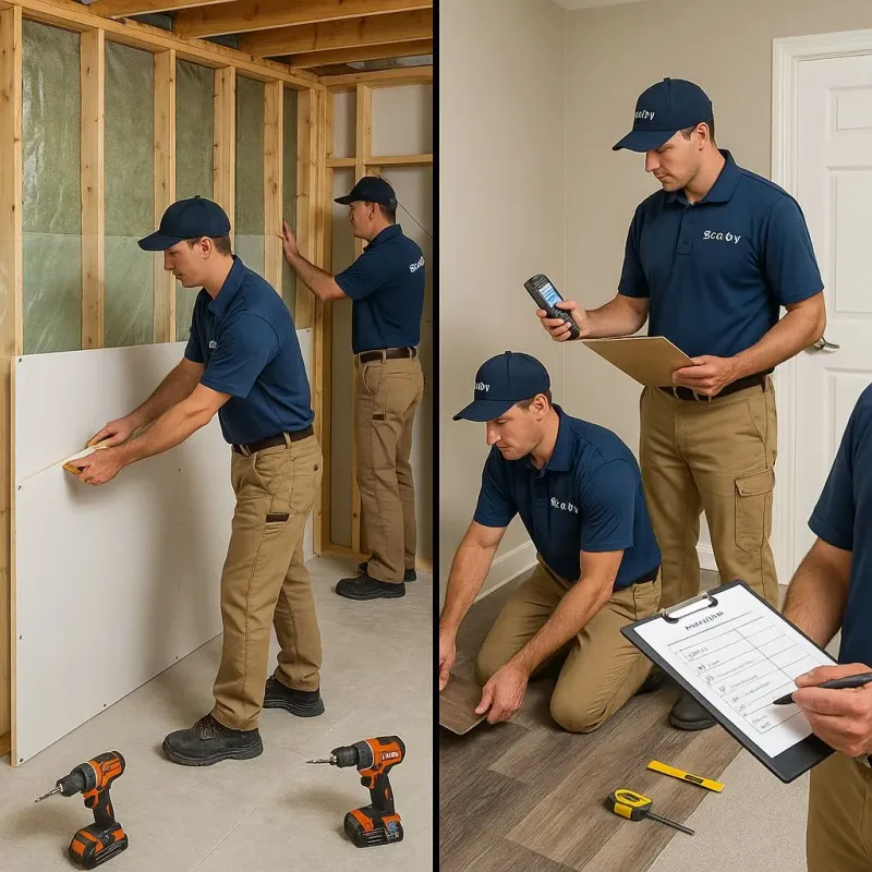 Repairs and Reconstruction process in Lone Tree, IA